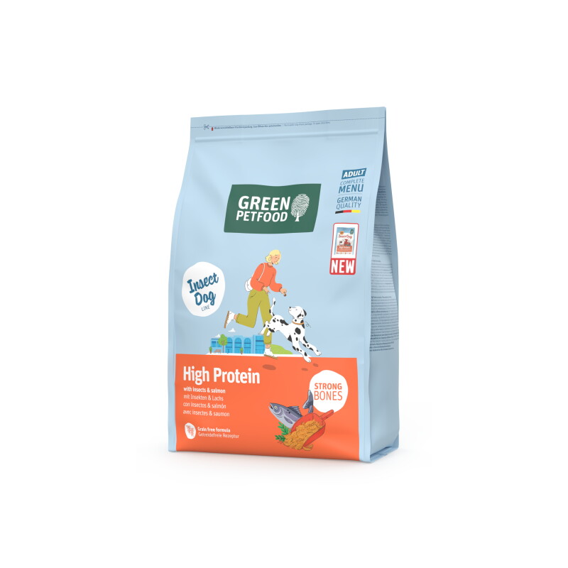 Green Petfood High Protein mit Insekten & Lachs 3 kg