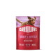 Sachet pâté rouge Carnilove avec illustration d'un chien heureux ; texte : « Dinde & Buffle pour chiens adultes », « 70 % viande et abats », « Sans céréales ni pommes de terre »