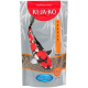 Eine Tüte KI-JA-KO Premium-Koi-Futter mit einer bunten Koi-Fisch-Illustration, beschriftet mit "STAPLE" und "6mm," mit "EASY TO DIGEST" hervorgehoben.