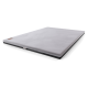 Graues Haustierbett mit einer weichen Fleece-Oberfläche und einem schwarzen Boden, entworfen für Komfort und Unterstützung.