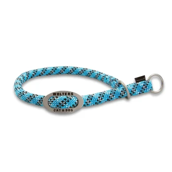 Halsband Everest aqua/ schwarz 50 cm, 1,3 cm