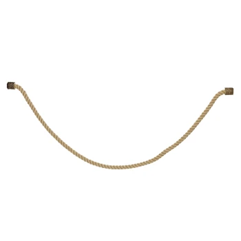 Haustierseilspielzeug aus Naturfasern mit Holzenden, entworfen zum Kauen und Ziehen.