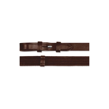 Zwei braune Leder-Hundehalsbänder nebeneinander ausgestellt, die verschiedene Stile und Schnallen-Designs zeigen.