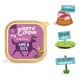 Nourriture pour chiens sans céréales Edgard Cooper, 150g, avec un contenant violet portant l'étiquette 'Game & Duck' et des illustrations d'un cerf et de chiens.