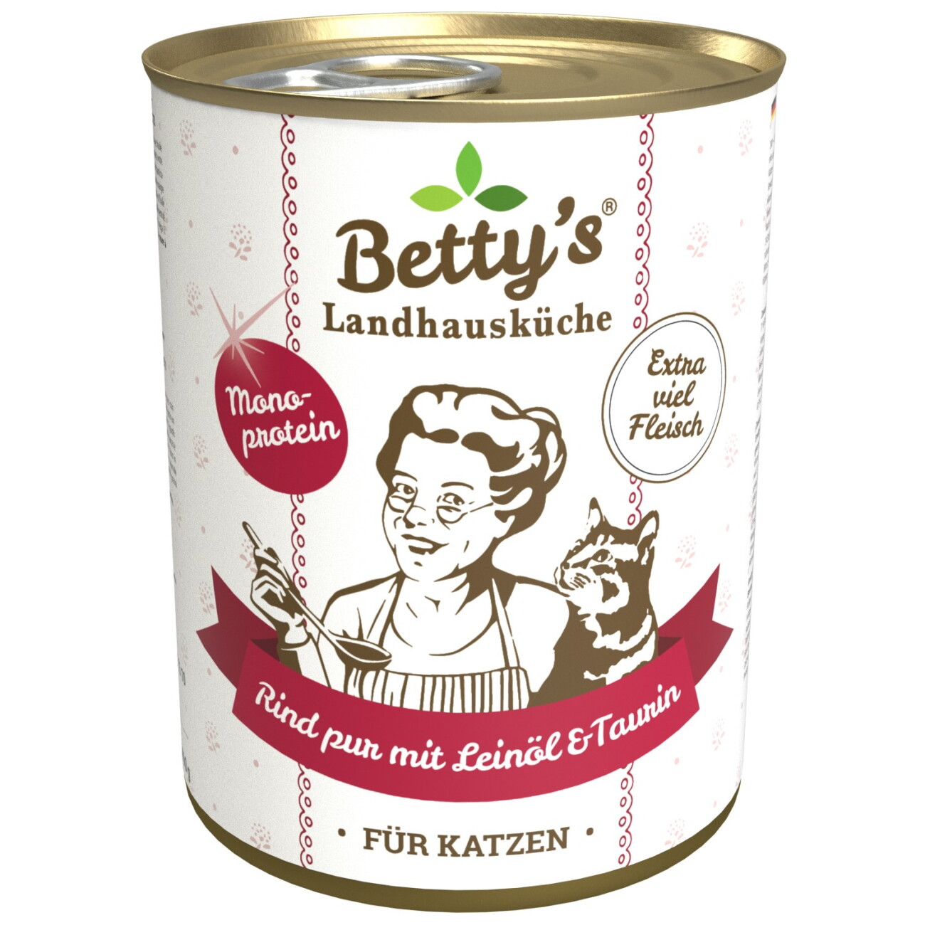 Betty's Landhausküche Rind pur mit Leinöl 6x400 g