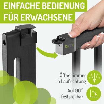 Türschutzgitter Miko 63-111 cm Schwarz S