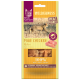Tierfutterverpackung für "Real Nature Wilderness" mit "Pure Chicken" Fleischflocken für Katzen, mit Hühnerstücken und einem Bild einer Wildkatze.