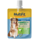 MultiFit Squeezy Snack Cream pouch for dogs, chicken with apple flavor, picture of happy dog, 60 g