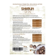 "Shimun Skin" Haustierergänzungsmittel mit Shiitake-Pilzen für Hunde und Katzen. Unterstützt das Haarwachstum und den Glanz des Fells. 50g-Packung mit Dosierungsinformationen.