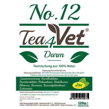 Tea4Vet No.12-Darm 120 g