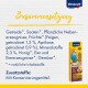Vitakraft-Vogelleckerliverpackung mit einem blauen Wellensittich und einem bunten Snackstick; listet Zutaten wie Getreide, Samen, Früchte und Mineralien auf.