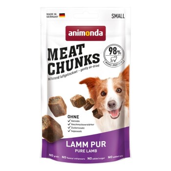 animonda Meat Chunks 6x80g für kleine Hunde Lamm