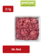Packung proCani rohes Rindermuskelfleisch für Hunde, mit der Aufschrift „100% natürlich“ und 50-fachem Mengenabzeichen.