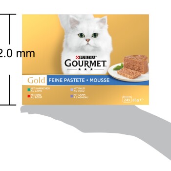 Gold Feine Pastete Kaninchen, Rind, Kalb, Lamm 24x85g Stk.