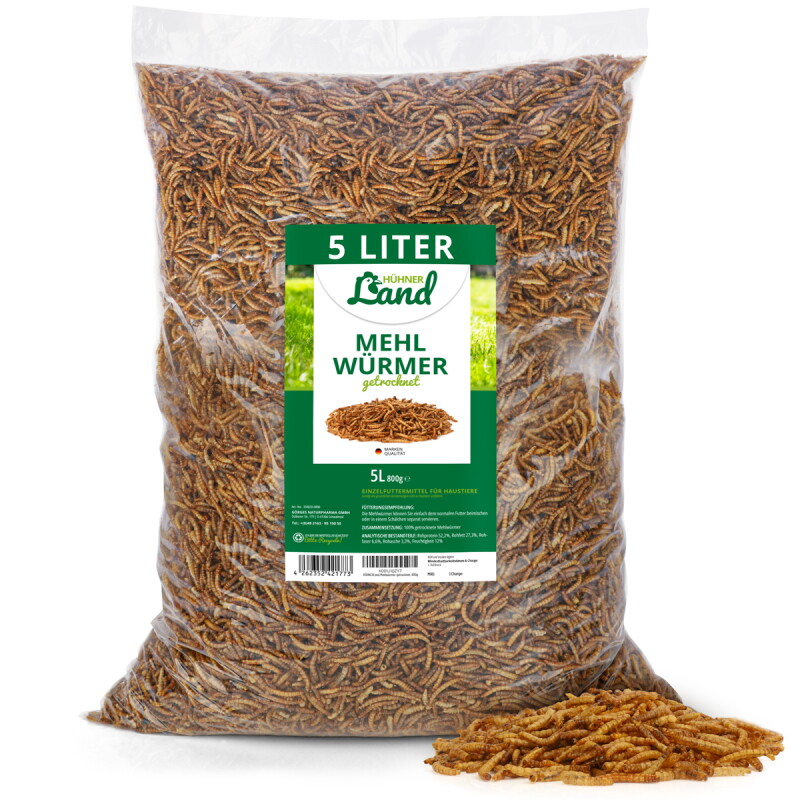 HÜHNER Land Edel Mehlwürmer 800g