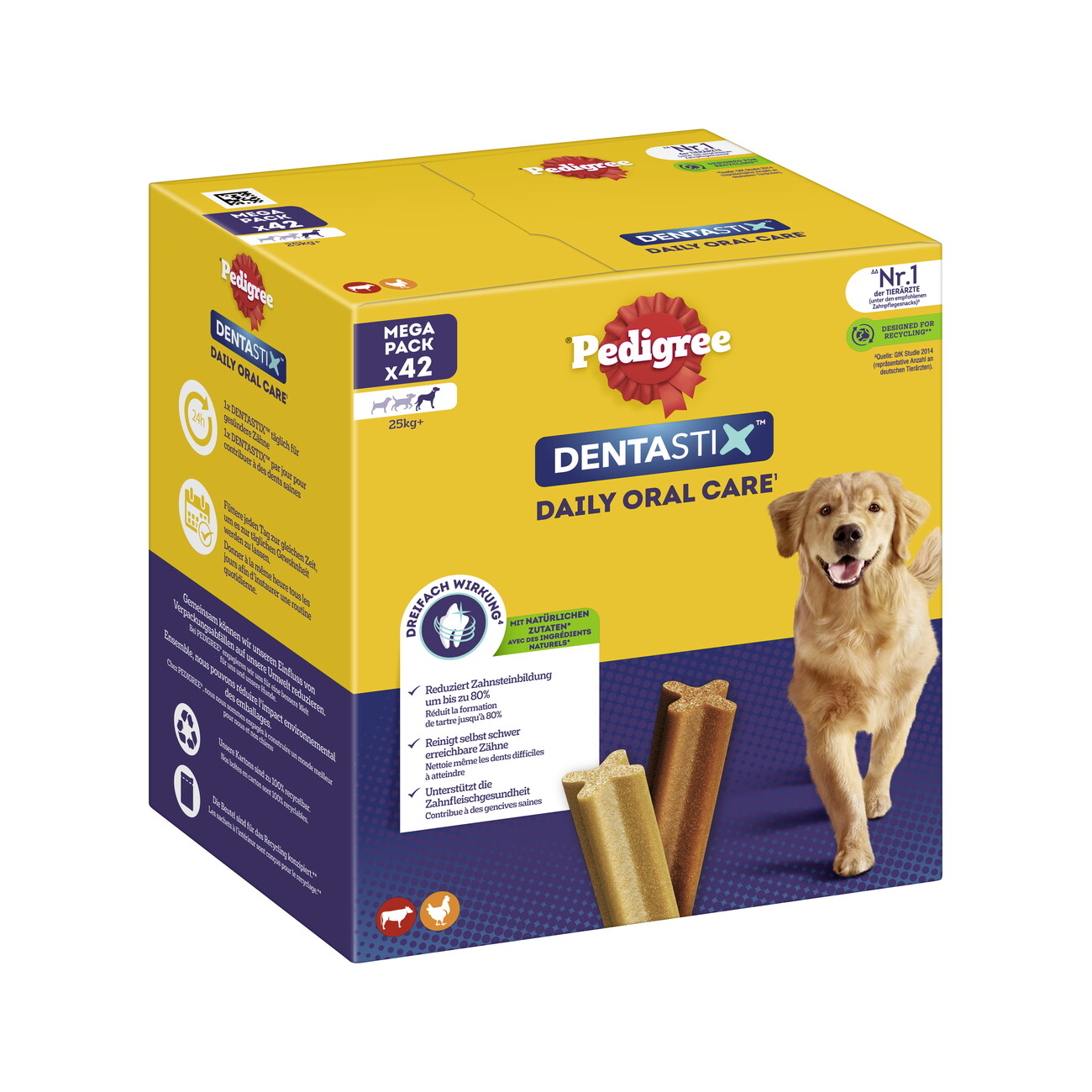 Pedigree Zahnpflege Dentastix Daily Oral Care Multipack Maxi 42 Stück
