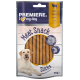 Packung von PREMIERE I ♥ my dog Fleischsnack-Sticks für Hunde, 70g, mit einem glücklichen Labrador und Lammgeschmack.