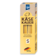 Nutri QM 'Käse Kauer' Hundekauknochen-Box, Sichtfenster mit zwei Käse-Sticks, Aufschrift 'Extra langes Kauvergnügen', Größe S, Hergestellt in Deutschland