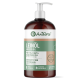 AniForte Leinöl-Pumpflasche mit Aufschrift 'LEINÖL / LINSEED OIL' für glänzendes Fell und vitale Haut, braune Flasche mit grün-weißem Etikett.