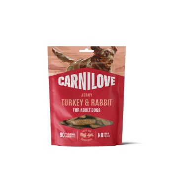 Carnilove Dog Jerky 100 g Dinde et lapin