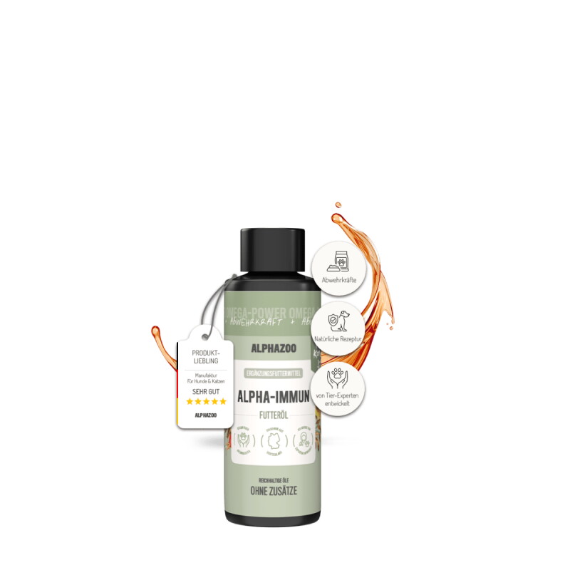 ALPHAZOO Alpha-Immun Futteröl für Katzen 100 ml