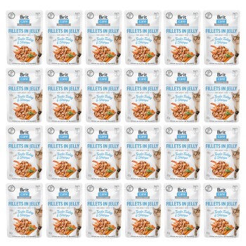 Care Cat Pouch Fillets in Jelly with Tender Turkey & Shrimps 24 x 85 g