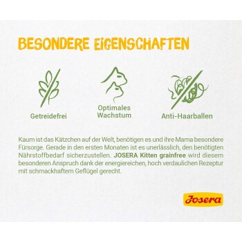 Drei runde, braune Tierfutterkibble-Stücke, die in einer dreieckigen Formation auf einer weißen Oberfläche gestapelt sind.