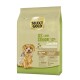 Select Gold XS Senior Hundefutterbeutel, 4 kg, für Hunde über 8 Jahre. Mit dem Etikett 'Sensitive', mit Lamm- und Reis-Zutaten.