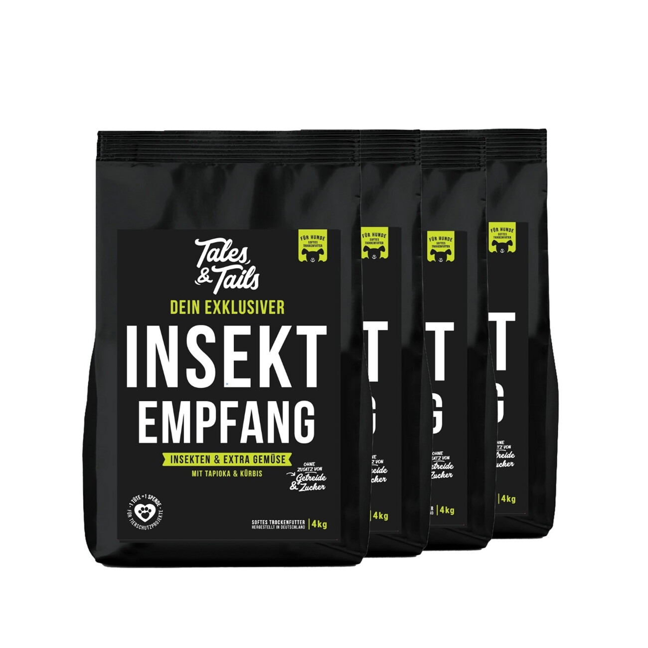 Tales & Tails Softes Trockenfutter Dein exklusiver InSektempfang 4x4 kg