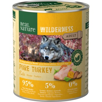REAL NATURE WILDERNESS Adult 6x800g Pure Turkey Pute