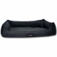 ® BRUCE VELOURS Orthopädisches Hundebett Soft schwarz 1,1 m, 25 cm, 90 cm