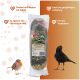 PANTO Ganzjahres-Futterspirale für Wildvögel, mit Sonnenblumenkernen, mit Nährwertangaben und einem Barcode auf der Verpackung.