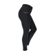 Schwarze Reitleggings mit hohem Bund, mit Seitentaschen und einem strukturierten Grip an den Innenschenkeln.