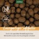 AniForte getreidefreie weiche Haustierfutterpellets mit Feuchtigkeitserhaltungs-Symbolen und dem Text "Einzigartiges Softfutter" auf der Verpackung.