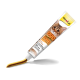 Tube mit GimCat Duo Paste für Katzen, mit dem Gesicht einer Katze, gekennzeichnet mit "DUO PASTE ANTI-HAIRBALL" mit Geschmacksrichtungen von Malz und Käse.