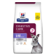 Sac de nourriture pour chiens Hill's Prescription Diet Digestive Care i/d faible en matières grasses, avec un design violet et blanc, portant l'étiquette "Recommandé par les vétérinaires."