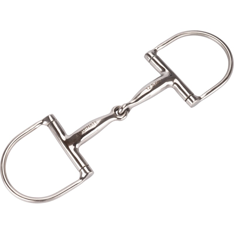 Equinate D-Ring Trense Edelstahl 16mm einfach gebrochen 1,6 cm 12,5 cm