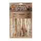 Friandises pour chiens à base de peau de cheval DeliBest Origin dans un emballage de 200g, avec des options de texture douce, moyenne et dure, étiquetées en allemand et en anglais.