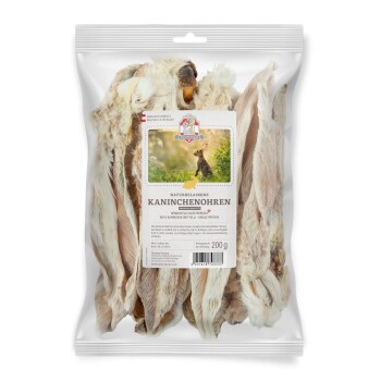 Kaninchenohren mit Fell 200g