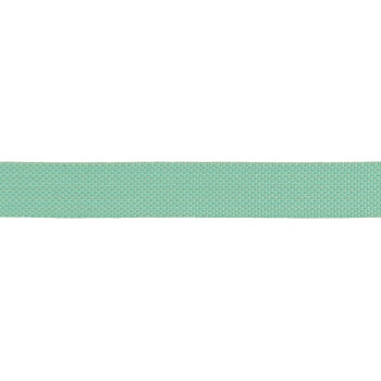 Ein türkisfarbener Haustierkragen mit einem strukturierten Muster, flach gegen einen weißen Hintergrund präsentiert.