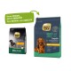 Select Gold Hundefutterverpackung mit der Formel "Mini Adult" für Hunde von 5-10 kg, mit einem neuen Designetikett, das "Neues DESIGN, gleiche QUALITÄT" besagt.