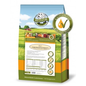Bellfor Trockenfutter für Hunde mit Lachs und Forelle Forstbach-Schmaus – 4 kg Bellfor Trockenfutter für Hunde mit Lachs und Forelle Forstbach-Schmaus – 4 kg
