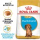 Royal Canin Dachshund Welpenfutterbeutel mit rassespezifischer Ernährung, mit hervorgehobenem Kibble-Form und Text auf Deutsch über Immunsupport.