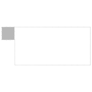 Hundezwinger Stahl silber 7,7 m, 3,3 m, 1,1 m