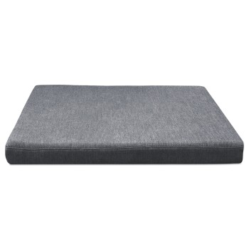® ANTON VISCO PLUS Orthopädische Hundematratze mit Handwebcharakter schwarz/ graphit 95 cm, 9 cm, 70 cm