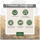AniForte Premium Nassfutter mit Symbolen, die hohen Fleischanteil, Omega-3 und keine Getreide, Gluten oder Zusatzstoffe hervorheben.