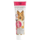 Tube of Take Care dental gel for dogs with prebiotics, protecting sensitive teeth, featuring a smiling dog image.