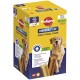 Pedigree Dentastix Daily Oral Care Hundeleckerlis-Box, mit einem Golden Retriever, mit Ansprüchen zur Reduzierung der Zahnsteinbildung und Unterstützung der Zahnfleischgesundheit.
