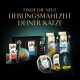 Sheba Katzenfutterprodukte: Feine Flocken, Auswahl, Frische Küche, Perfekte Portionen, mit dem Text 'Finde die neue Lieblingsmahlzeit deiner Katze.'