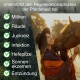 Unterstützt den Regenerationsprozess der Pferdehaut und listet Vorteile gegen Milben, Räude, Juckreiz, Infektionen, Hefepilze, Sonnenekzem und Entzündungen auf.